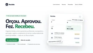 Sistema de Orçamentos profissionais direto do celular